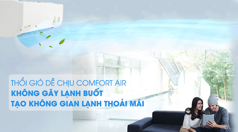 Máy lạnh Daikin FTKC60UVMV bảo vệ sức khỏe, tránh gây lạnh buốt với chế độ thổi gió Comfort Air