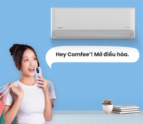 điều hòa 1 chiều Comfee CFS-13VDGF-V có tính năng điều khiển bằng giọng nói