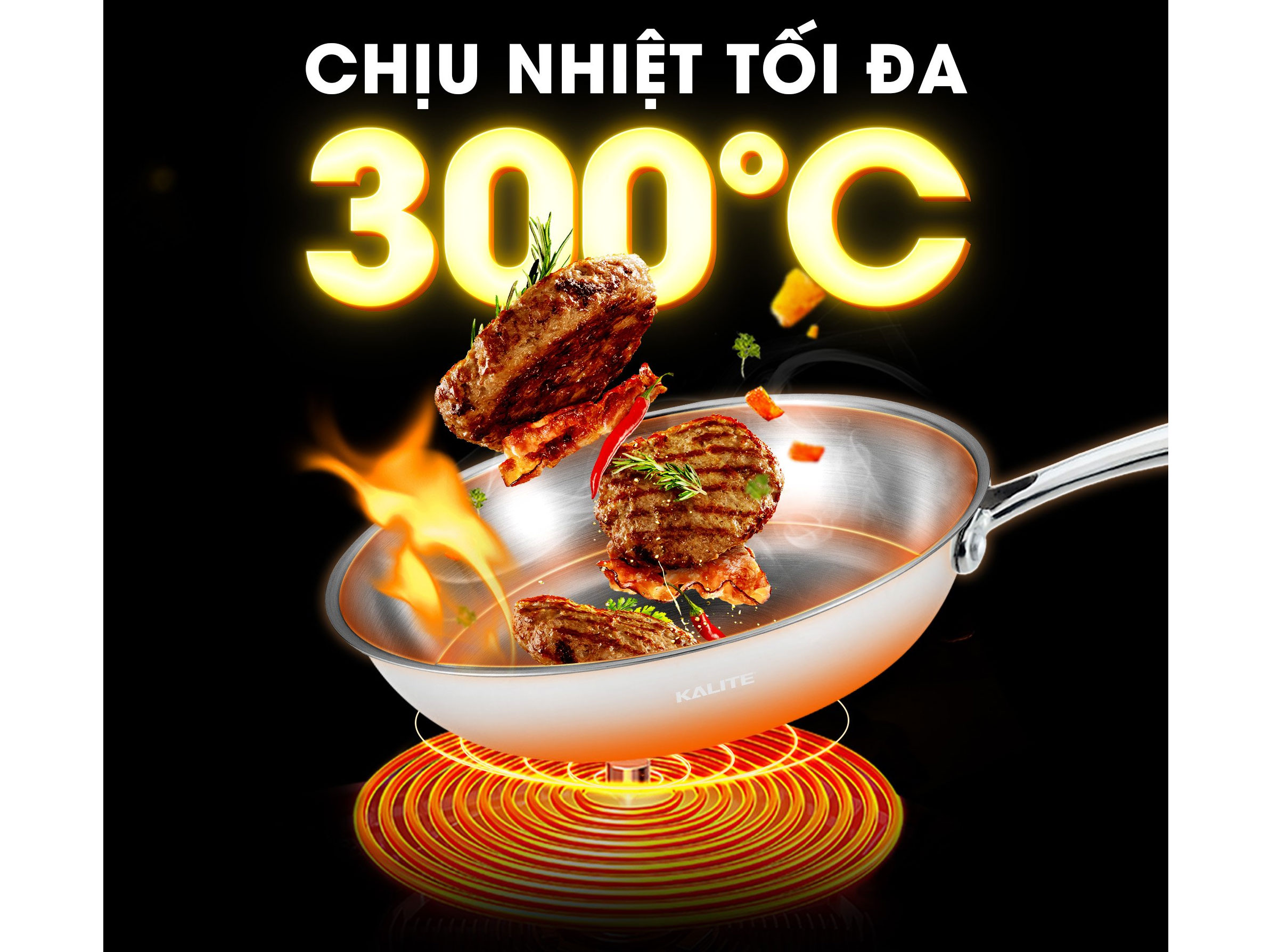 Chảo inox nguyên khối 