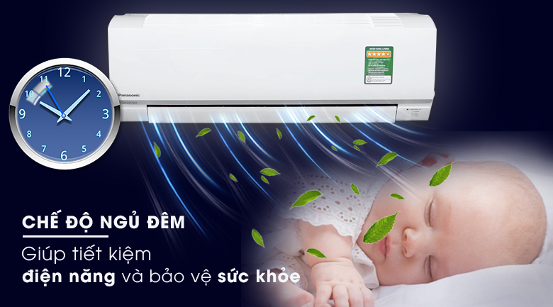 Chế độ ngủ giúp điều hòa Panasonic CS-U24ZKH-8 bảo vệ giấc ngủ của người dùng tối ưu