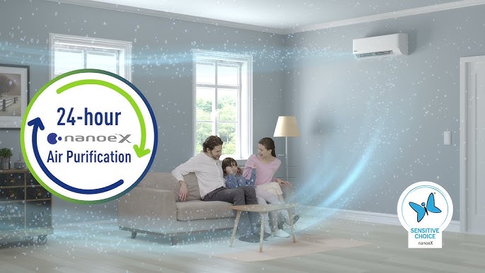 Công nghệ nanoe-X trên điều hòa Panasonic đem lại bầu không khí sạch sẽ và trong lành suốt 24 giờ.