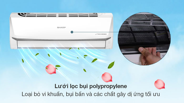 máy lạnh Sharp AH X13ZEW có khả năng lọc không khí