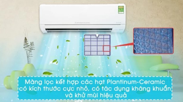 Máy lạnh Mitsubishi MSZ-HL25VA tích hợp màng lọc chống nấm mốc hiệu quả