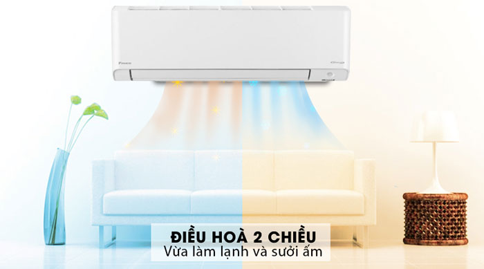 Dàn lạnh của điều hòa Daikin FTXM50XVMV sở hữu thiết kế nhỏ gọn, màu trắng trang nhã