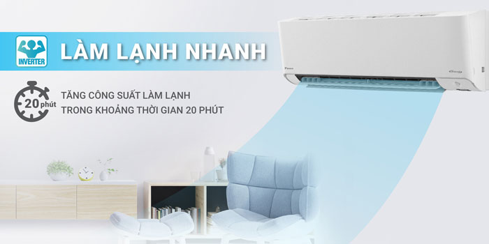 điều hòa Daikin FTXM50XVMV có chế độ làm lạnh nhanh