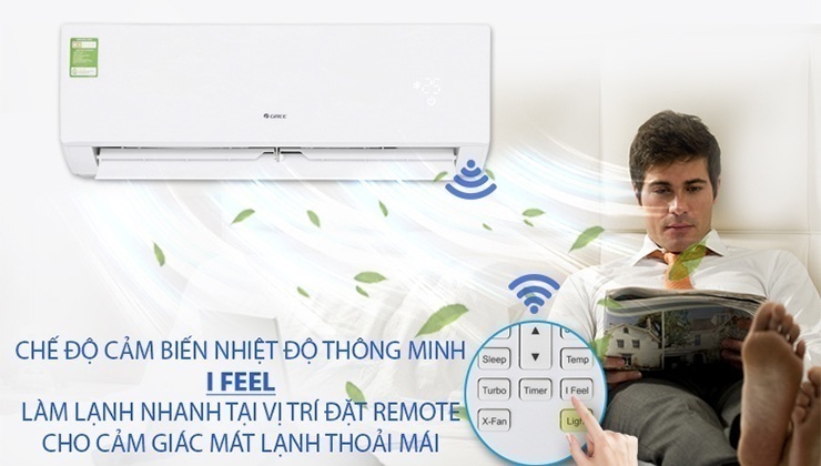 Điều hòa 2 chiều Gree GWH18ID-K3N9B2J - 18.000BTU có tính năng iFeel thông minh