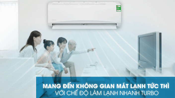 Điều hòa MSAFG-18CRN8 được tích hợp chế độ làm lạnh nhanh Turbo