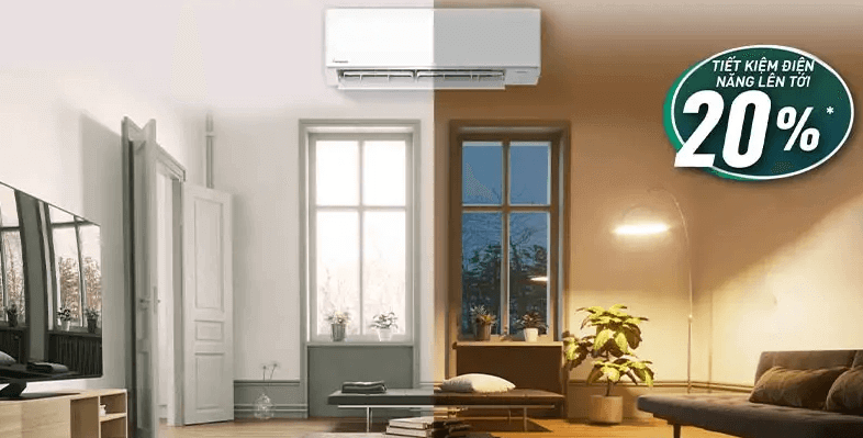 Điều hòa không khí CU/CS-YZ18AKH-8 của Panasonic có chế độ Eco tích hợp A.I 