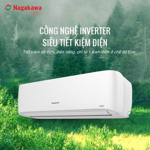 máy lạnh 1 chiều Nagakawa NIS-C24R2T30 tiết kiệm tới 62% điện năng