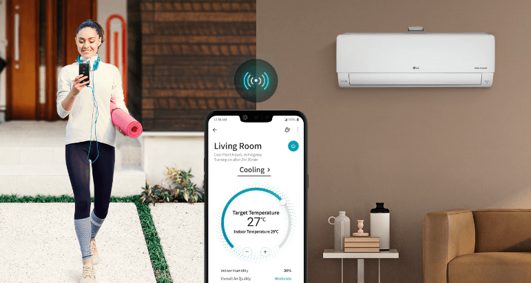 Điều hòa LG B10END1 có chức năng điều khiển bằng điện thoại từ xa