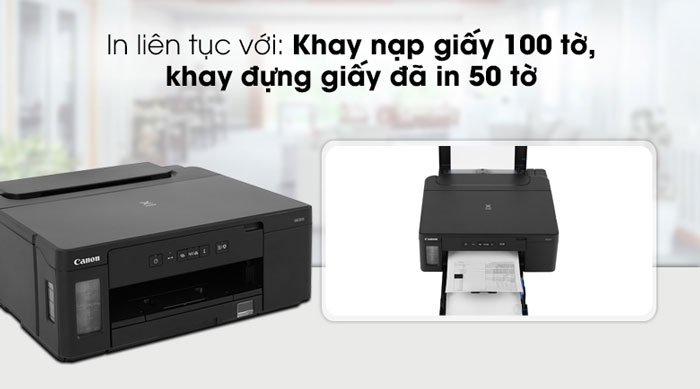 máy in phun Canon Pixma GM2070 có khay nạp giấy lớn