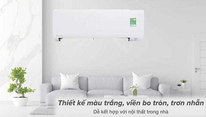 Dàn lạnh của điều Daikin FTXV25QVMV có thiết kế hiện đại