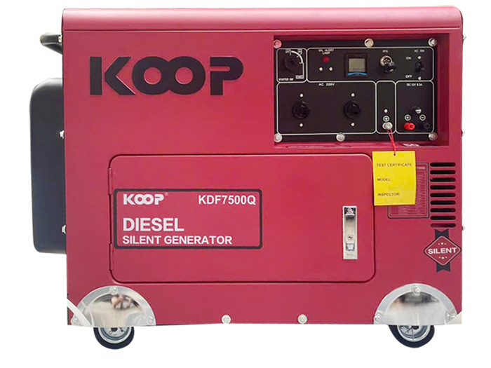 Máy phát điện chạy dầu 5Kw Koop KDF7500Q