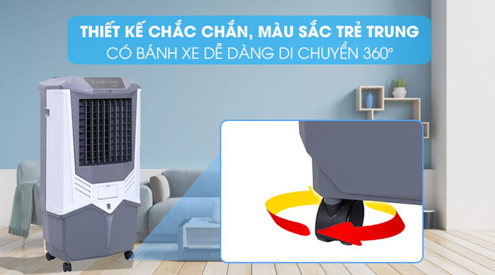 Quạt làm mát Boss FEAB-407-G có thiết kế hiện đại, sang trọng