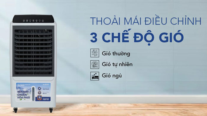 Máy làm mát không khí Hòa Phát HPCF1-034I được trang bị 3 tốc độ gió