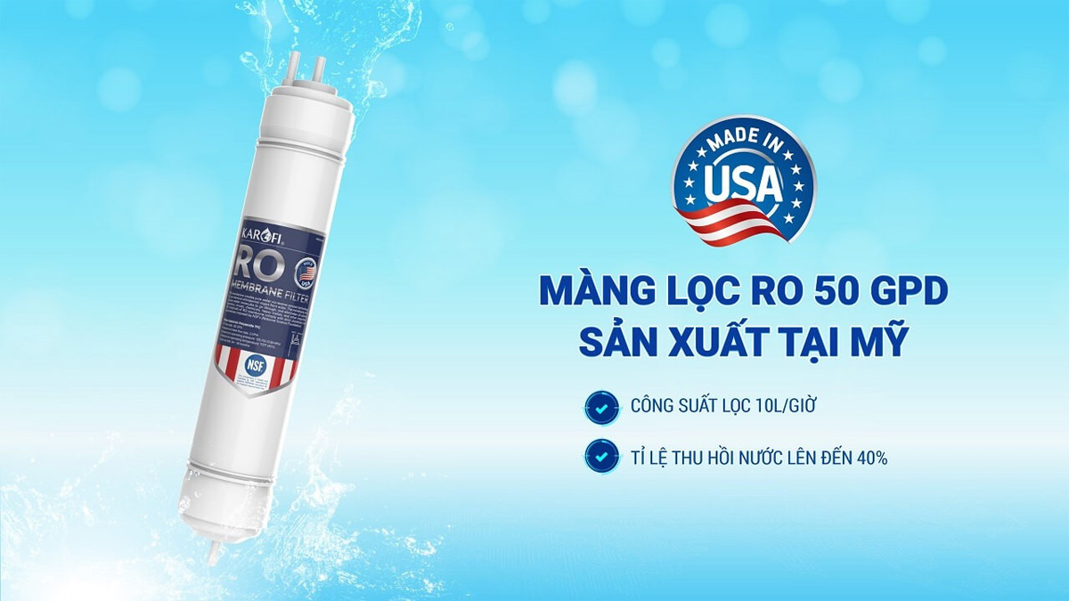 Màng lọc RO của máy lọc nước nóng nguội Karofi KAH-D15