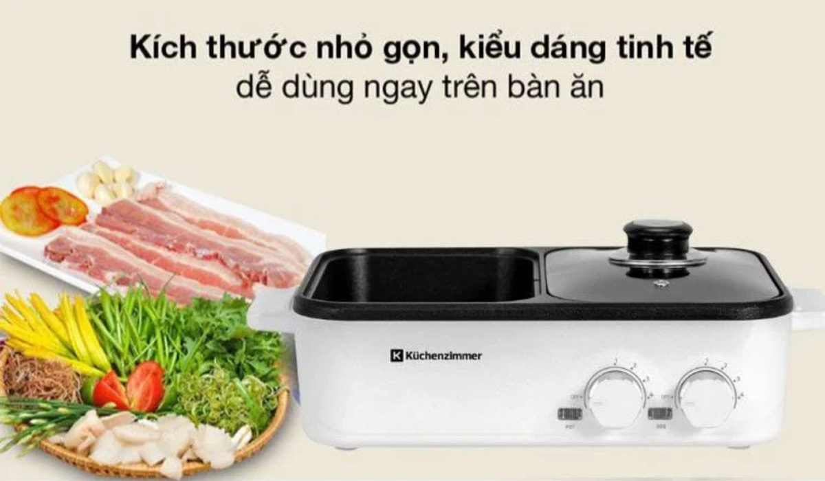 Bếp lẩu nướng Kuchenzimmer KUC012591 sở hữu thiết kế tinh tế