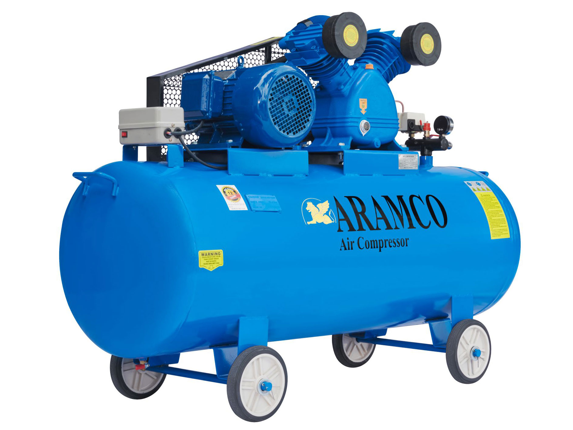 Máy nén khí Aramco V-0.6/8 (380V, 5.5HP, 200 lít)