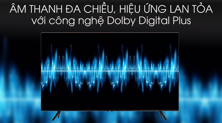 Tivi Samsung 50 inch UA50TU8100KXXV ứng dụng công nghệ Dolby Digital Plus giả lập âm thanh vòm