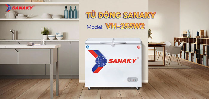 Sanaky VH 255W2 có kiểu dáng hiện đại, sang trọng