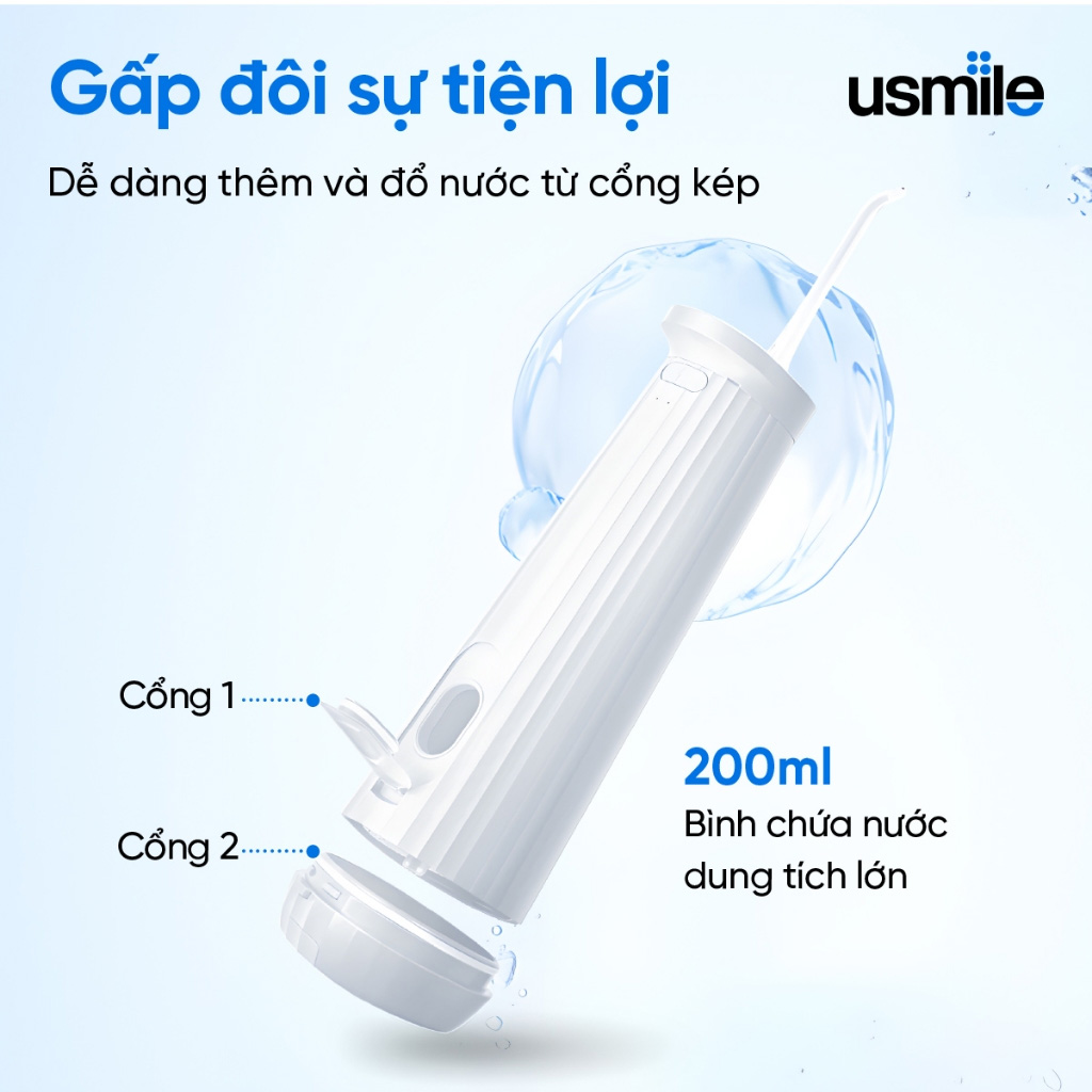 Usmile CY0 gấp đôi sự tiện lợi