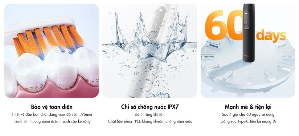 Kháng nước IPX7, dung lượng pin khỏe của kissday K1