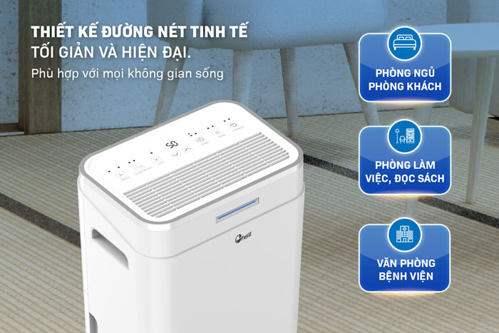 FujiE HM-918EC-N sở hữu màu trắng trang nhã, thiết kế hiện đại