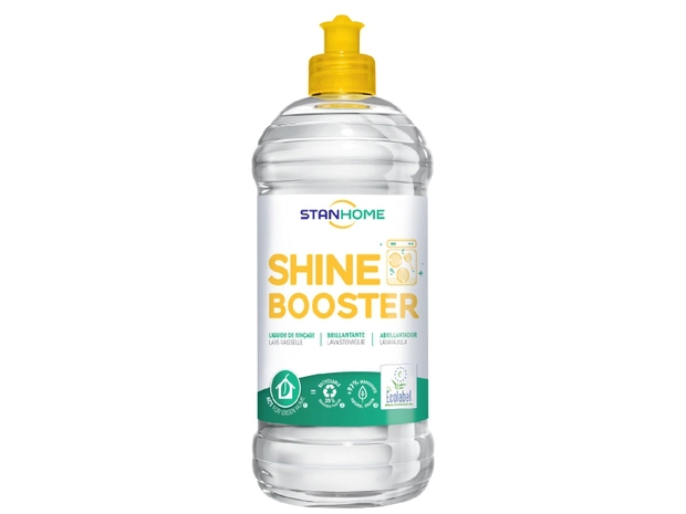 Nước làm bóng, trợ xả cho máy rửa bát Shine Booster Stanhome tiêu chuẩn Ecolabel Châu Âu 750ml