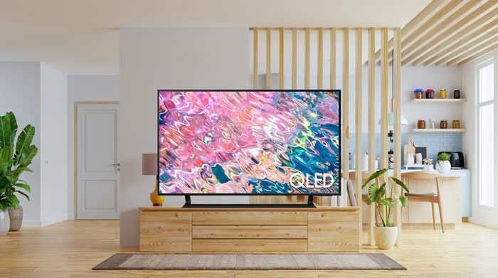 Smart tivi QLED 4K 43 inch Samsung QA43Q60BAKXXVsở hữu thiết kế sang trọng