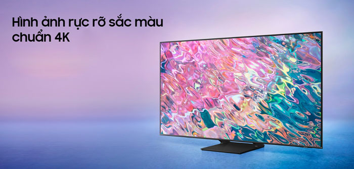 tivi QLED Samsung QA43Q60BAKXXV cho hình ảnh sắc nét nhờ độ phân giải 4K