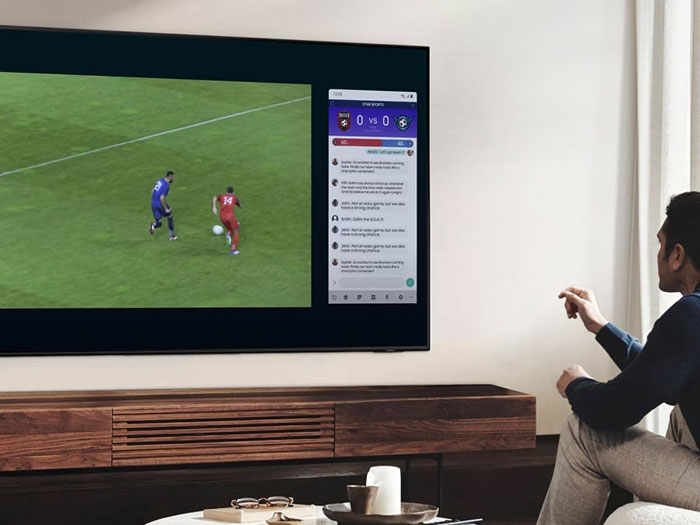 Tivi Samsung QLED QA43Q60BAKXXV có chức năng đa màn hình tiện ích