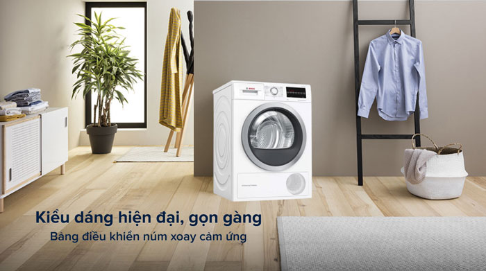 Máy sấy bơm nhiệt Bosch HMH.WQG24200SG Series 6 sở hữu kiểu dáng hiện đại