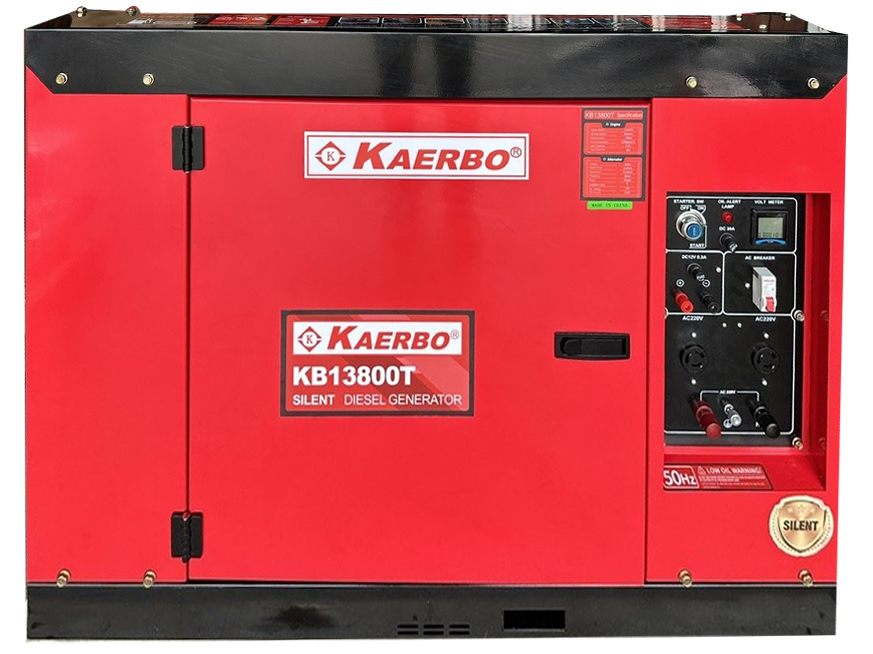 Máy phát điện chạy dầu Kaerbo KB13800T (10 KVA) 220V