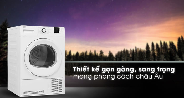 Beko DU8133GA0W sở hữu thiết kế mang đậm phong cách châu Âu