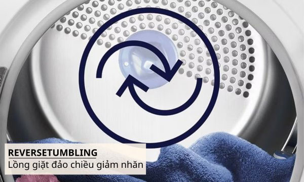 Electrolux EDC804P5WB sử dụng công nghệ giảm nhăn