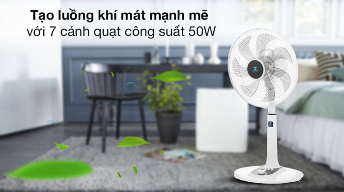 quạt lửng Hawonkoo FAH-010 thiết kế 7 cánh quạt