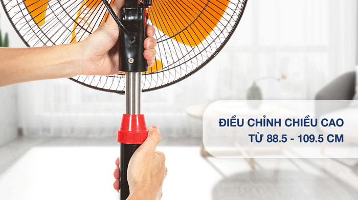 quạt đứng Lifan Đ-616 có thể điều chỉnh độ cao