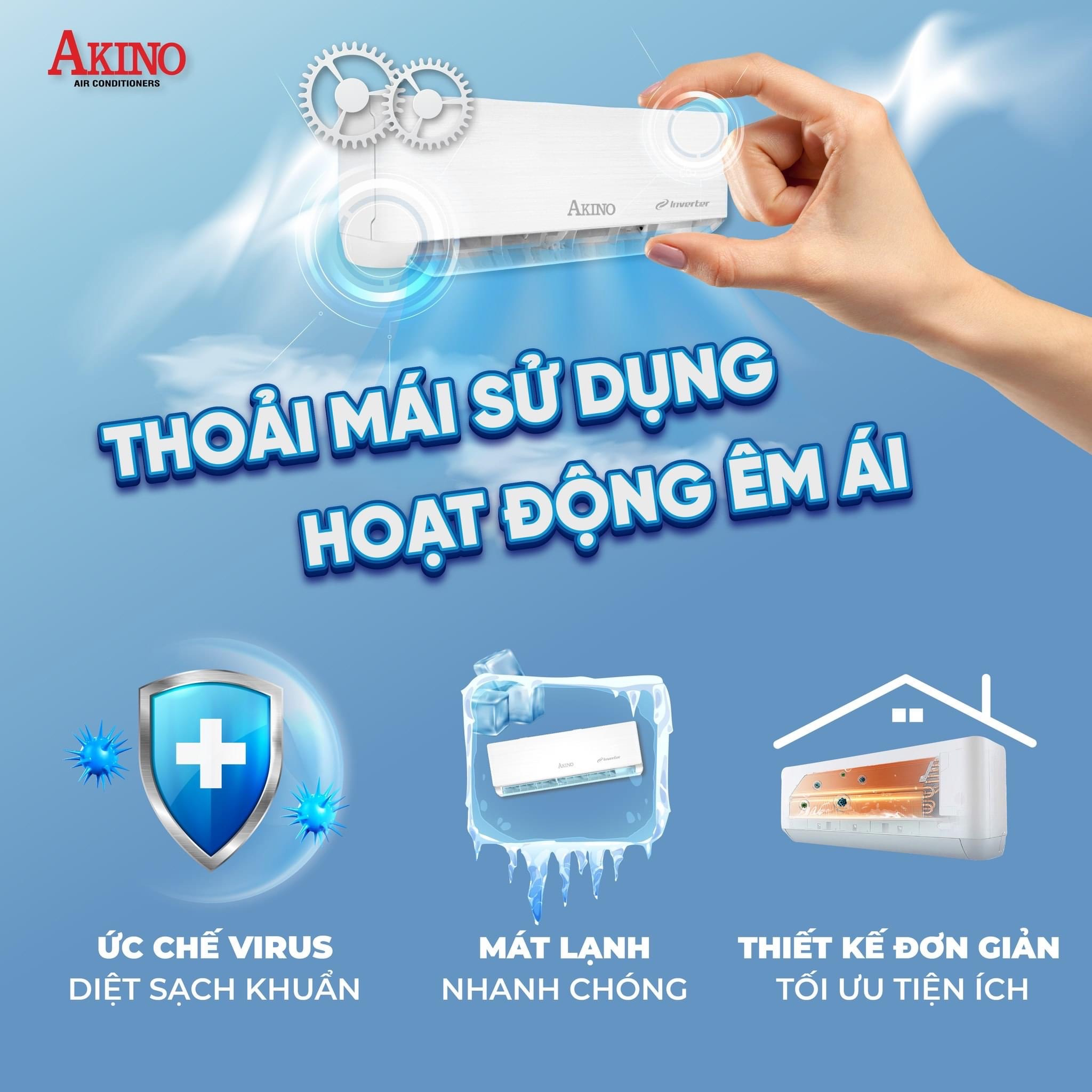 Điều hòa Akino TH-T1C12INVFA/TH-T1H12INVFA