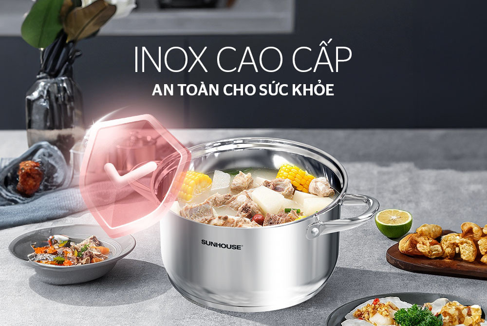 Nồi inox 3 đáy SHG301-28