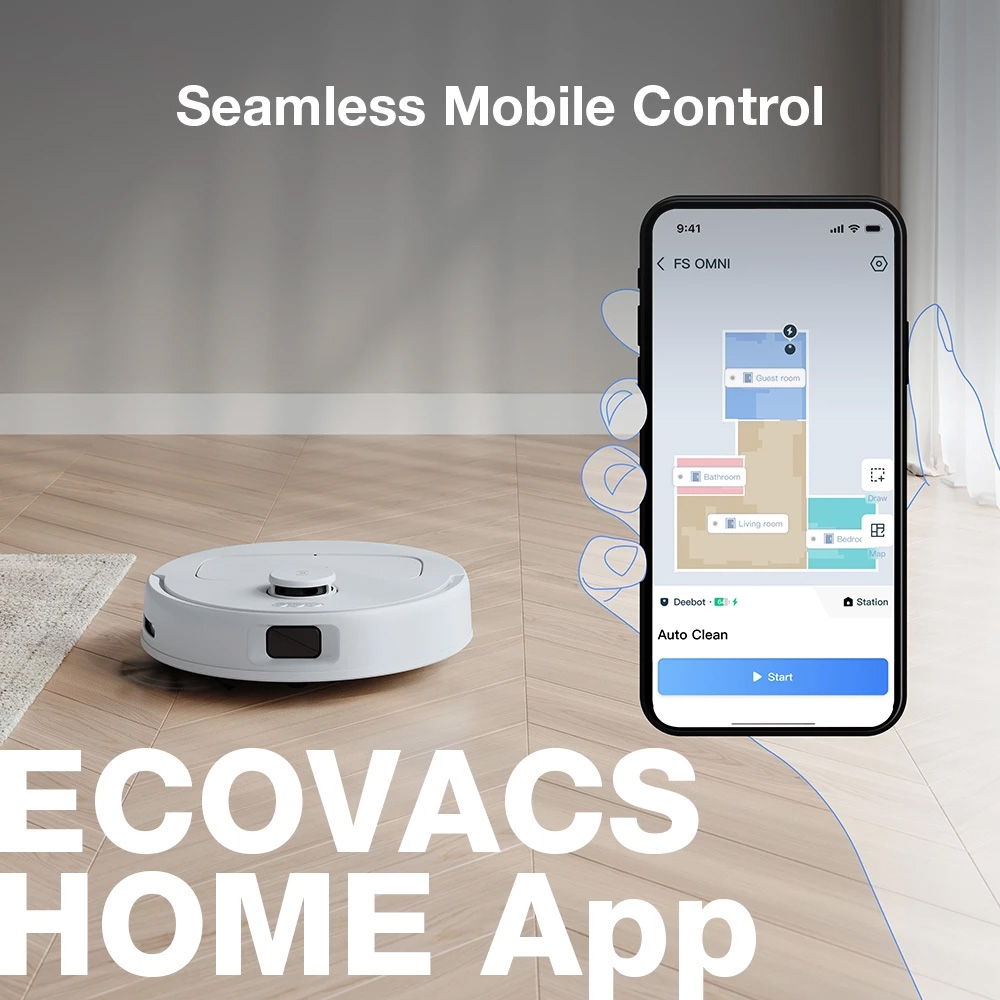 Robot hút bụi lau nhà Ecovacs Deebot N30 Pro Omni điều khiển từ xa