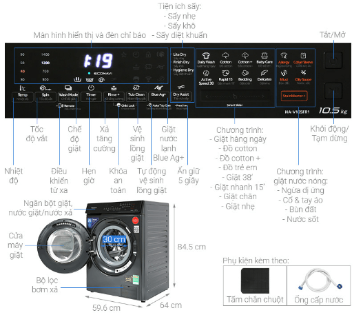 Cấu tạo của Panasonic NA-V105FR1BV