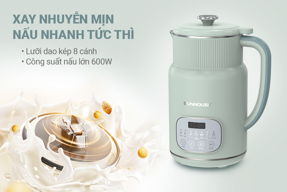 Máy làm sữa hạt đa năng Sunhouse SHD5260