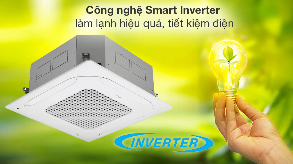 Điều hòa âm trần LG sử dụng máy nén công nghệ Smart Inverter