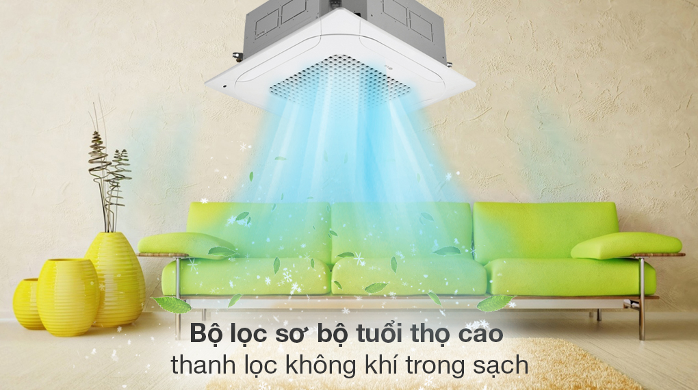 Điều hòa âm trần LG ZTNQ36GNLA0 có hệ thống lọc không khí cao cấp