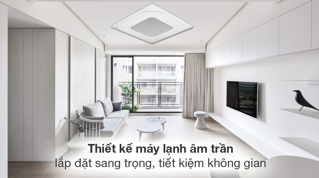 Điều hòa âm trần LG ZTNQ36GNLA0 có thiết kế sang trọng, tinh tế, tăng tính thẩm mỹ cho không gian