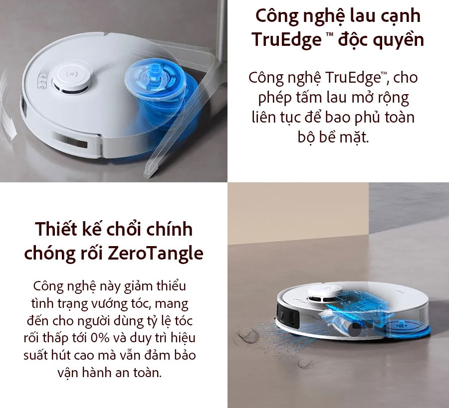 Robot hút bụi lau nhà Ecovacs T30S Pro