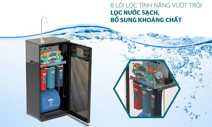 Máy lọc nước RO 8 lõi Sunhouse SHA8818K