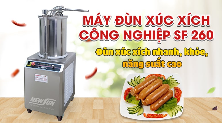 Máy đùn xúc xích thủy lực NewSun SF260