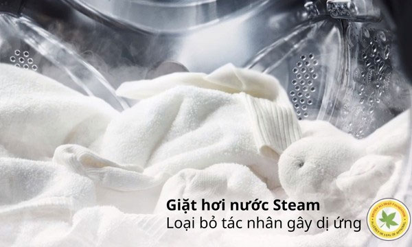 máy giặt cửa trước LG FV1410S4B sử dụng công nghệ Steam hiện đại