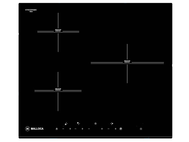 Bếp kính âm ba vùng nấu Malloca MH-5903 IN